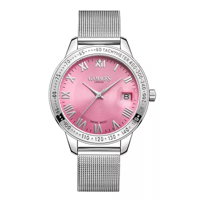 Ladies Quartz Watch Silver Refined Timer Mesh Bracelet GAMAGES • £59.99