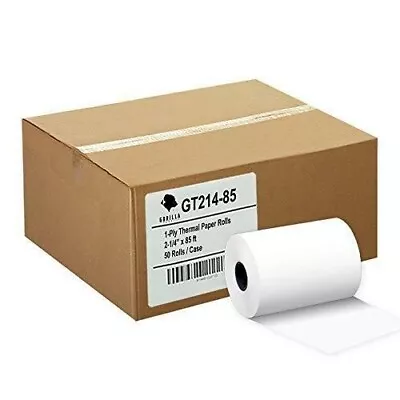 (50) Gorilla Supply Thermal Paper Rolls 2-1/4 X 85ft Vx510 Vx570 FD50 T4220 (49) • $22.30