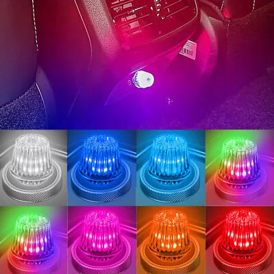 Mini USB LED Car Decorative Light Neon Atmosphere Ambient Lamp Bulb Accessories • $3.29