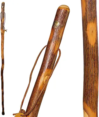 Brazos Rustic Wood Walking Stick Hickory Traditional Style Handle For Men ... • $40.61
