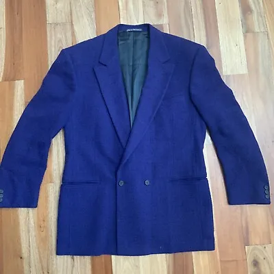 Versace Classic V2 Mens Wool Purple Sport Coat Suit Blazer Jacket US 42 R • $109.99