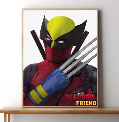 Funny Deadpool & Friend Deadpool 3 Poster - Deadpool & Wolverine Marvel Studios • $15.98
