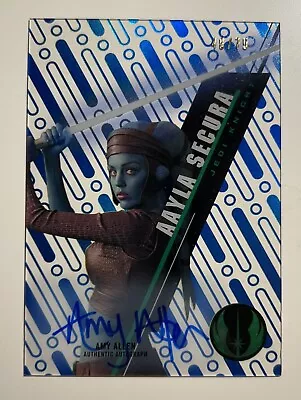 2016 Topps Star Wars High Tek Aayla Secura Autorgaph Amy Allen /75 • $9.99