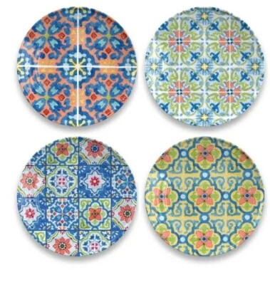 £16.90 • Buy  Set Of 4 Kody  Melamine Side Plates CARAVAN CAMPING PICNIC 