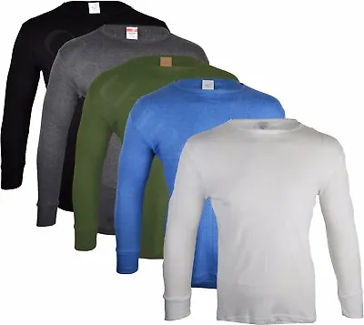 Mens Thermal Underwear Long John Vest Long Sleeve Top Ski Warm Winter T Shirt • $8.70