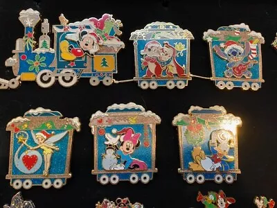 Disney Auctions Pin LE 100 Christmas Train Jumbo Mickey & Friends Holiday RARE • $1499.99