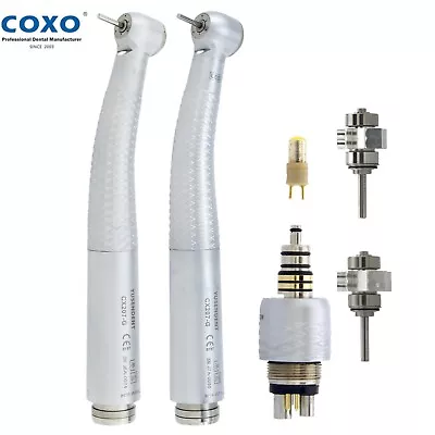 COXO High Speed Air Turbine Handpiece Fiber Optic LED FG Fit WH Roto Coupler 6H • $134.96