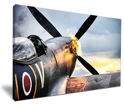 £34.99 • Buy Spitfire HD Framed Canvas Wall Art Picture Print