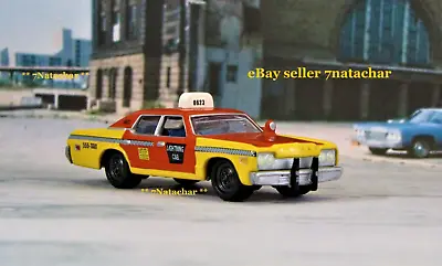 1970s Dodge Taxi Cab Model City Airport Town County 4 Door 1/64 Scale Model D • $9.99