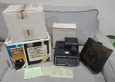 Vintage Bell & Howell Slide Cube Projector Model 3000 Working W/ Orig Box • $139.55