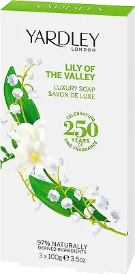 Yardley London Lily Of The Valley Soap 100 G 3-Unit Y7410053-6 • £13.62