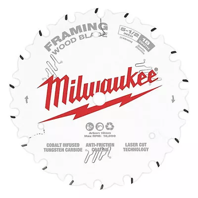 Milwaukee Tool 48-40-0520 5-1/2  18T Framing Circular Saw Blade • $14.97
