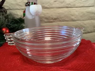 Anchor Hocking “Manhattan” Depression Glass Bowl • $18