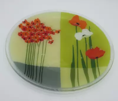 Vintage Mid-century Modern Fused Art Glass Plate (11.25 ) • $56