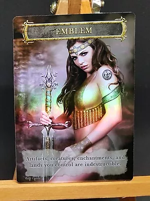 1x *FOIL LAMINATED* Elspeth Knight Errant Emblem #2 Custom Altered GnD Cards • $5