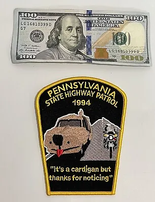 Pennsylvania State Police Shoulder Patch PARODY Dumb Dumber Highway Patrol MUTT • $36