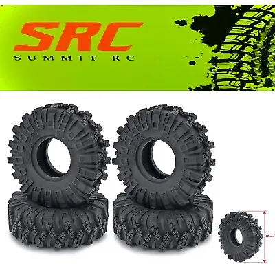 1.0 Rough Terrain Tires For TRX4M Axial SCX24 1/24 1/18 RC Crawler Summit RC • $18.99