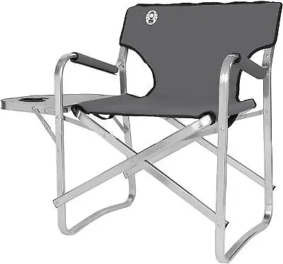 Coleman Deck Chair With Table Camping Garden Outdoors Seating Furniture Aluminum • £69.95