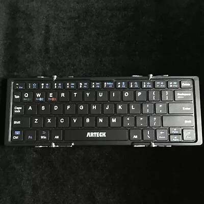 Arteck HB066 Folding Bluetooth Keyboard Portable Mini Wireless Keyboard Trifold • $23.95