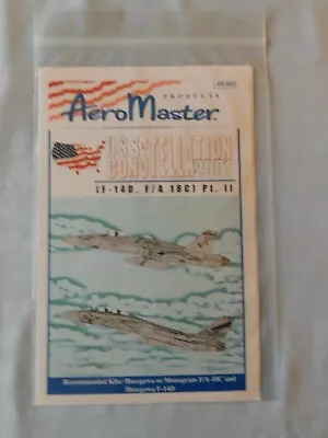 1:48 AERO MASTERS DECALS * F/A-18C & F-14D USS CONSTELLATION 48-562 * Part II * • $12.49