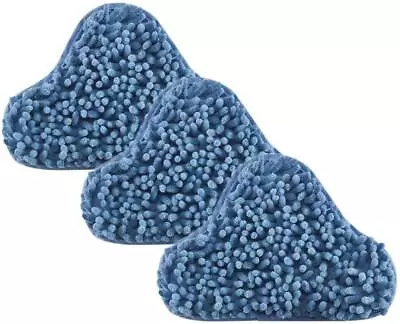 3pcs H2O Steam Mop X5 Pads Coral Blue Chenille Compatible For H20 Replacement • $25.10