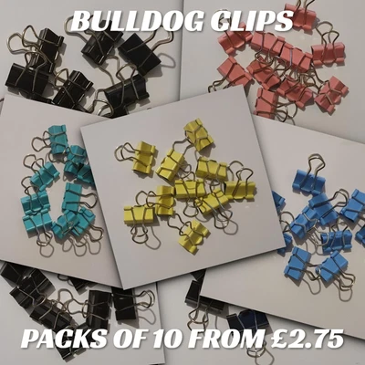 £55.75 • Buy BULLDOG FOLDBACK CLIPS METAL PAPER BINDER GRIP - 19mm 25mm 32mm IN 5+ COLOURS
