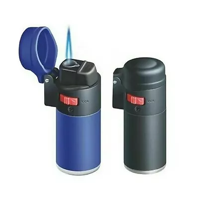 £6.49 • Buy Zenga Zl-1 Windproof Jet Lighter Turbo Blue Flame Tank Refillable Lighter Rubber