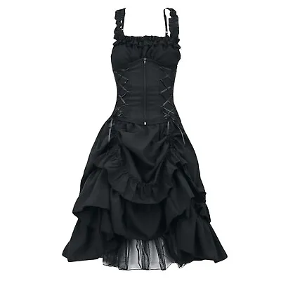 $50.65 • Buy Womens Gothic Vintage Dress Steampunk Retro Court Princess Ladies Dress