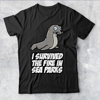 £5.99 • Buy I Survived The Fire In Sea Parks-IT Crowd  Mens T-Shirt #DM