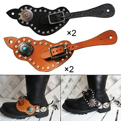 Spur Strap With Buckle Western Retro Style For Training Horse Cowboy Boots • £18.31