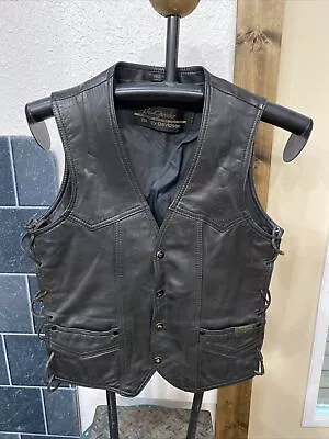 Vtg Hein Gericke Designed Exclusively Harley Davidson Leather Vest Size Small • $39