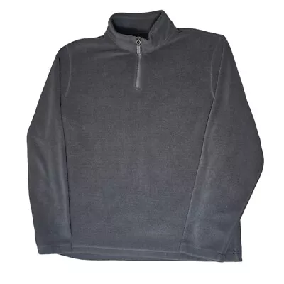 Out Door Life Men's SZ L Half Zip Fleece Casual Sweater Gray • $13.77