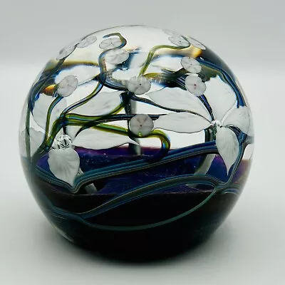 Vintage OKRA Glass Paperweight Richard Golding 1988 Limited Edition 8/49 • £150