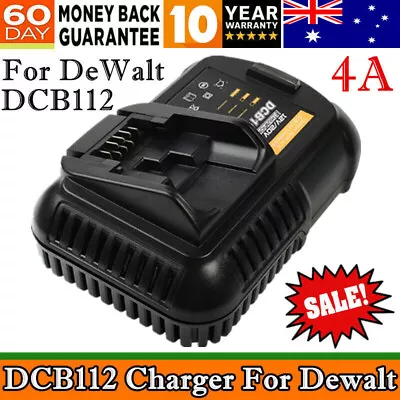 DCB112 Charger For DeWalt 18V / 20V Li-ion Battery For DCB200 DCB201 For DCB182 • $29.99