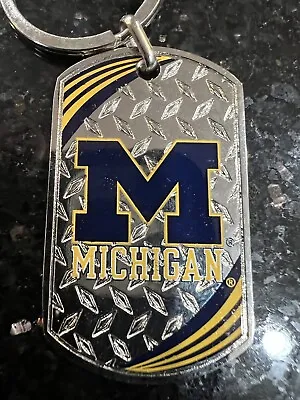 Michigan Wolverines NCAA Metal Team Logo Tog Tag With Chain • $17.50
