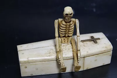 Unusual Articulated Skeleton & Coffin - Possibly Sailor Work Napoleonic Prisoner • £94