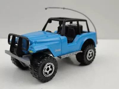 2008 Matchbox #82 4x4 Jeep Wrangler W/Antenna (Blue) - LOOSE • $4.99