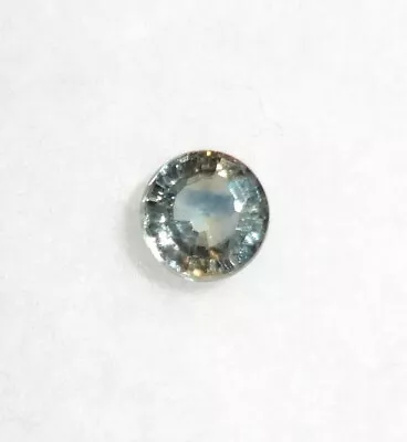 0.60 Ct ROUND Multi-color: Light Blue-green And Yellow Montana Sapphire Gemstone • $66.99