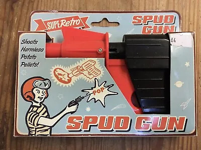 £3.80 • Buy Retro Spud Gun Western Style Potato Gun Plastic Toy Gun Novelty Joke Gift Idea
