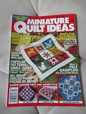 £0.99 • Buy Miniature Quilt Ideas Magazine #9 - Projects Incl Amish Mini Quilts Felt Sampler