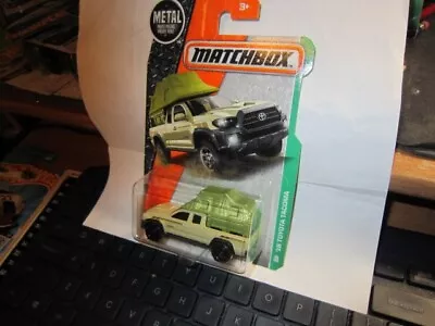 2017 Matchbox '16 TOYOTA TACOMA #86 Tan With Camper - MBX Explorers • $26.39