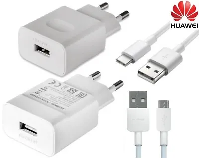 Original Huawei 9V/2A Fast Charger Micro/Type-C USB Cable P9 P10lite Honor  8 9 • $2.69