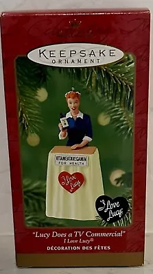 Hallmark Keepsake Ornament 2001 I Love Lucy Does A TV Commercial Christmas • $15.88