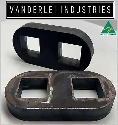 $85 • Buy 1 Pair 50mm Square 4  Inch Trailer Axle Mild Steel Drop Plates 32mm Thick