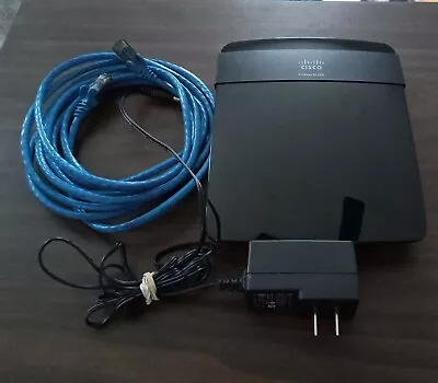 Cisco Linksys E1200 Router W/ Power Cord And Ethernet Cable Pre-Owned Excellent  • $12.80