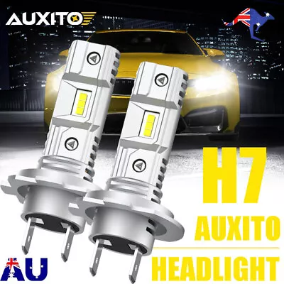 Canbus Free H7 LED Headlight Globe Canbus Bulb Kit 24000LM Xenon White Beam IP67 • $35.67