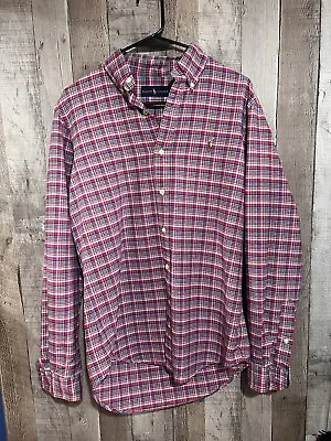 Polo Ralph Lauren Shirt Long Sleeve Check Small Classic Fit Ex Cond • £13.99