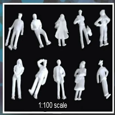 1:100 Figures People HO Scale Architectural Miniature Model 50Pcs • £7.69