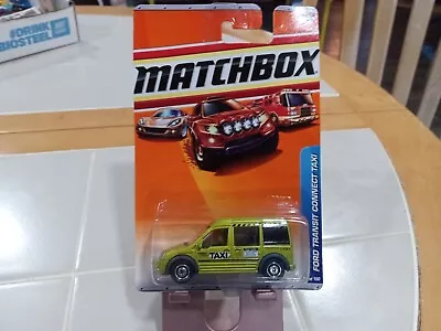 Matchbox 2009 City Action Ford Transit Connect Green Taxi #59 0f 100 Vehicles • $2.95