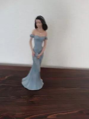 1 Tall Leonardo Collection Woman Figurine Blue Dress • £20